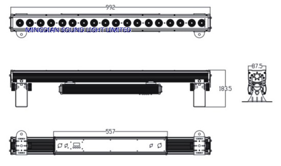 LED Wash Bar 24x15W
