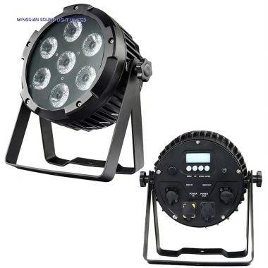 7*15W 6in1 battery powered & wireless LED Flat Par waterproof